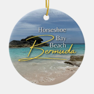 Horseshoe Bay Beach Bermuda Ceramic Ornament