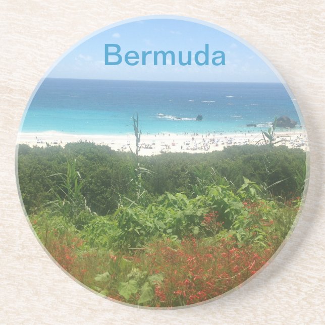 Horseshoe Bay Beach, Bermuda Drink Coaster (Front)