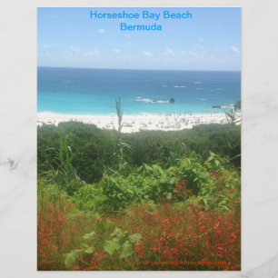 Horseshoe Bay Beach, Bermuda Letterhead