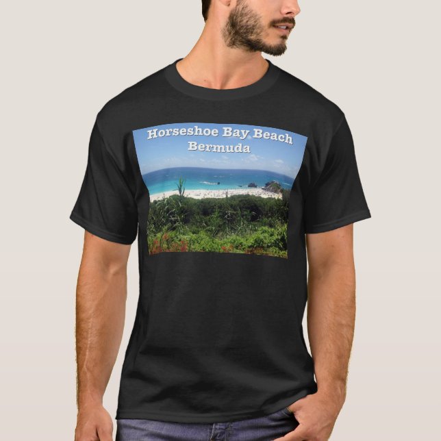 Horseshoe Bay Beach, Bermuda T-Shirt (Front)