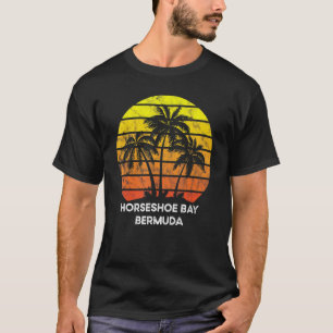 Horseshoe Bay Bermuda Beach Palm Tree For Vacation T-Shirt