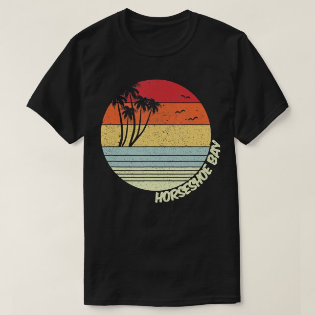 Horseshoe Bay Bermuda Beach Vacation Souvenir  T-Shirt (Design Front)