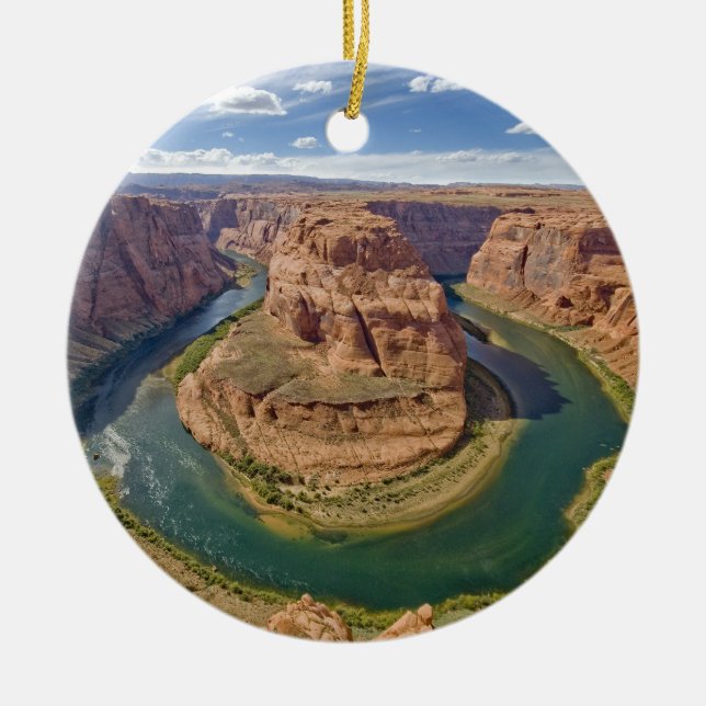 Horseshoe Bend, Arizona, USA Ceramic Ornament (Front)