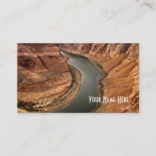 Customizable Horseshoe Bend Business Card Template