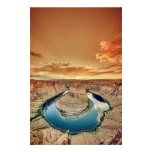Horseshoe Bend Caynon Poster