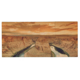 Horseshoe Bend Caynon Wood USB Flash Drive