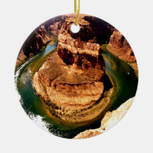 horseshoe bend Colorado River USA Arizona Ceramic Ornament