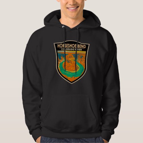 Horseshoe Bend Colorado River Vintage  Hoodie