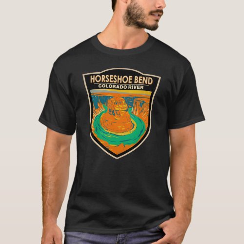 Horseshoe Bend Colorado River Vintage T_Shirt