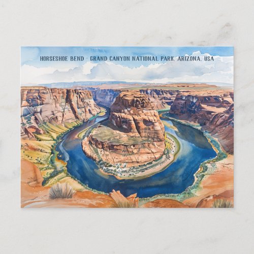 Horseshoe Bend Grand Canyon National Park Postcard