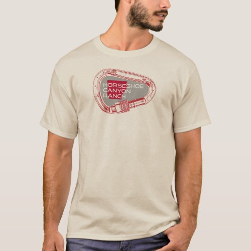 Horseshoe Canyon Ranch Arkansas Climbing Carabiner T_Shirt