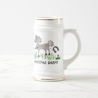 horseshoe champ beer stein