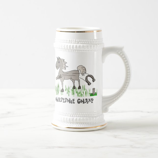 horseshoe champ beer stein (Right)