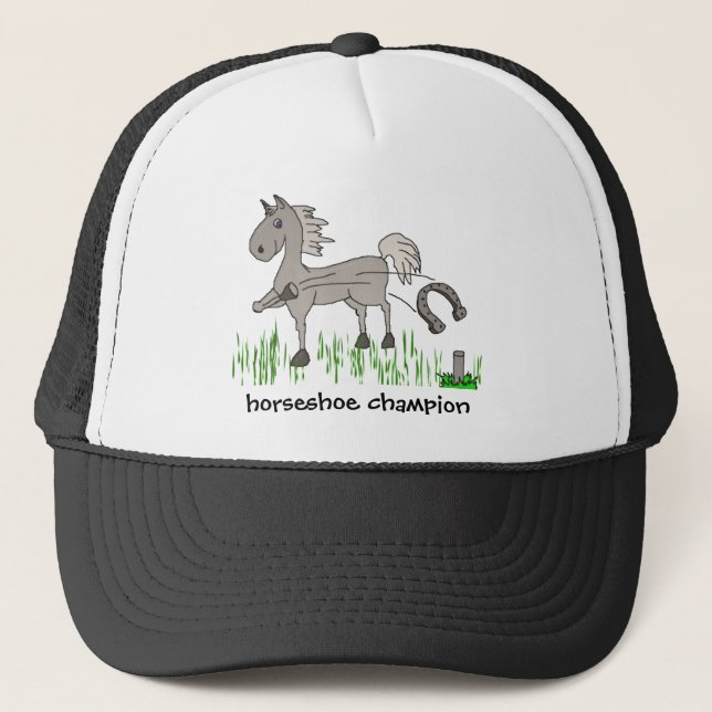 horseshoe champion trucker hat (Front)