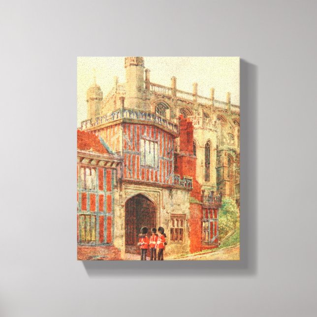 Horseshoe Cloisters, Windsor Castle, England Canvas Print (Front)