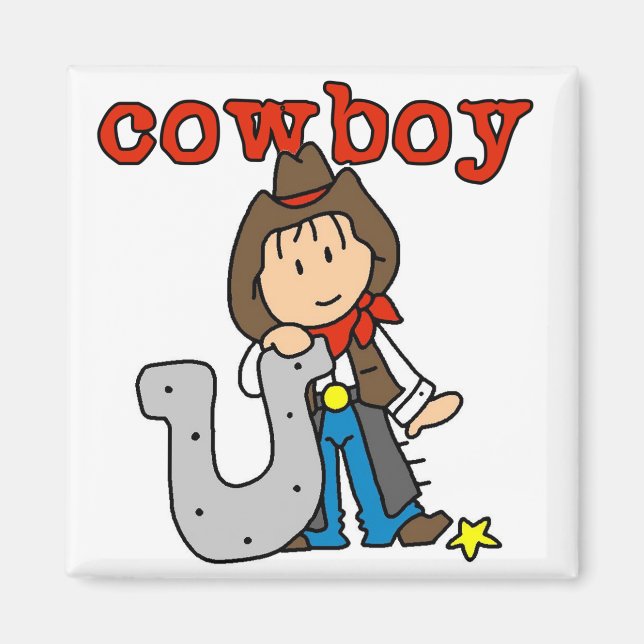 Horseshoe Cowboy Tshirts and Gifts Magnet (Front)