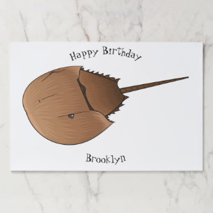 Horseshoe crab cartoon illustration paper pad