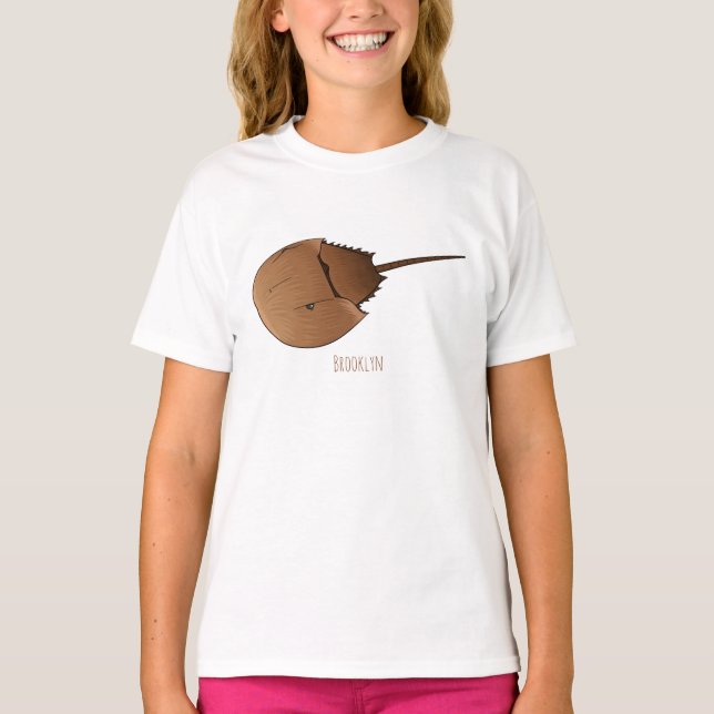 Horseshoe crab cartoon illustration  T-Shirt (Front)