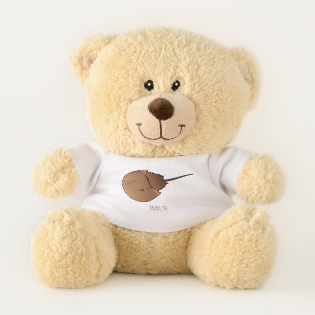 Horseshoe crab cartoon illustration teddy bear (Front)