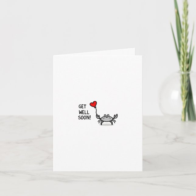 Horseshoe Crab Get Well Card (Front)