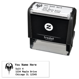 Horseshoe Crab in Tribal Tattoo Return Self-inking Stamp