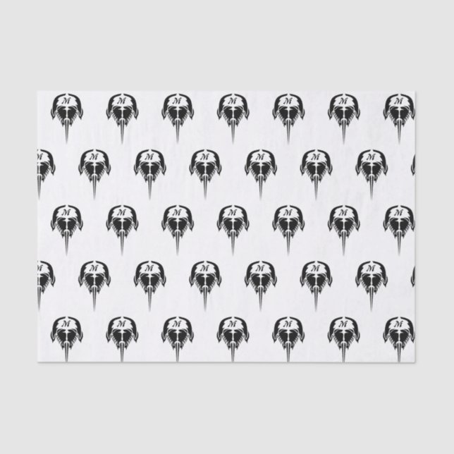 Horseshoe Crab in Tribal Tattoo Style Tissue Paper (Front)