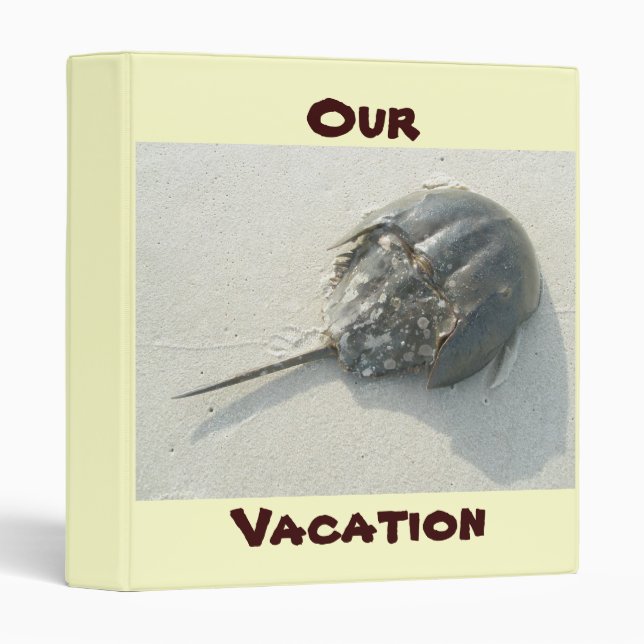 Horseshoe Crab Summer Vacation Binder (Front/Spine)