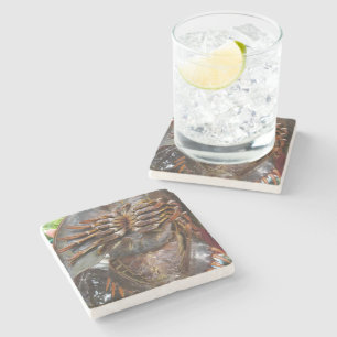 Horseshoe Crab ... Thai Asian Street Food Stone Coaster
