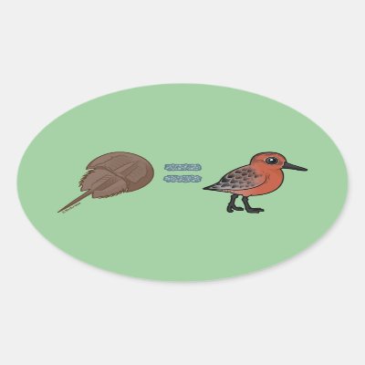 Horseshoe Crabs are Life Oval Sticker