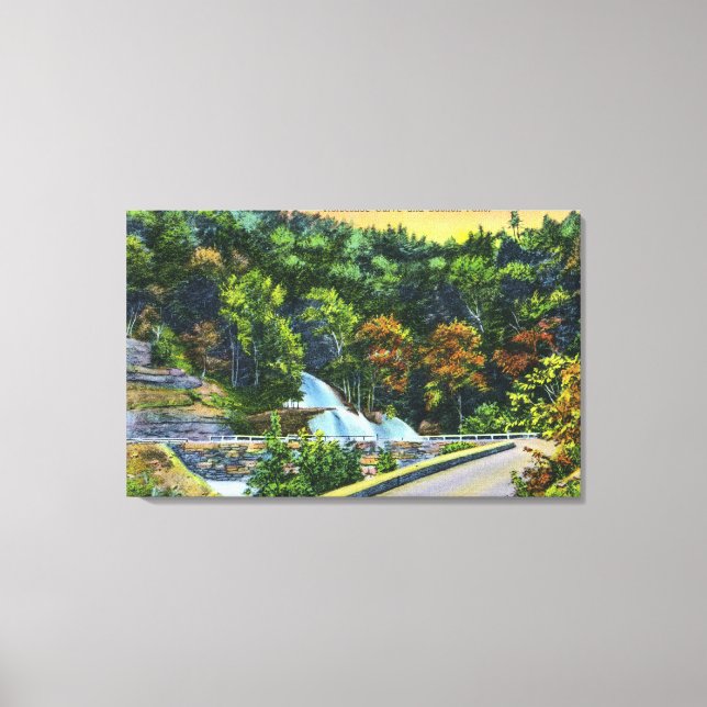 Horseshoe Curve View of Bastion Falls Canvas Print (Front)