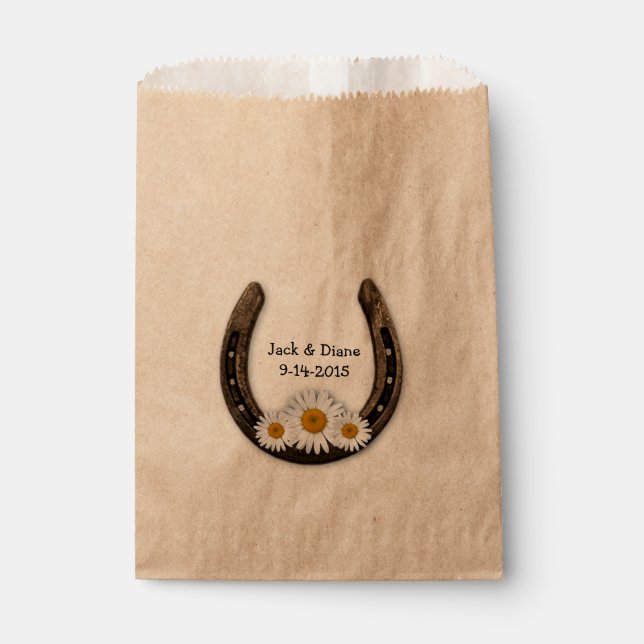 Horseshoe Custom Favor Bag (Front)