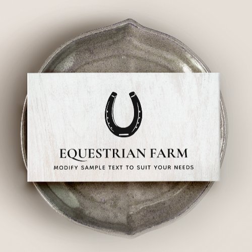 Horseshoe Equestrian Business Card