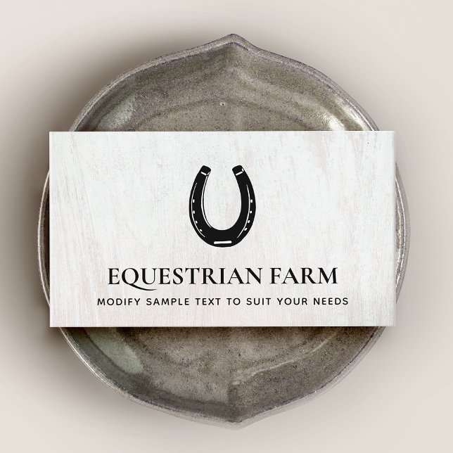 Horseshoe Equestrian Business Card (Creator Uploaded)