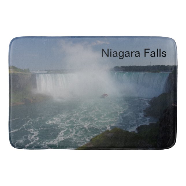 Horseshoe Falls in Niagara Falls Bathroom Mat (Front)