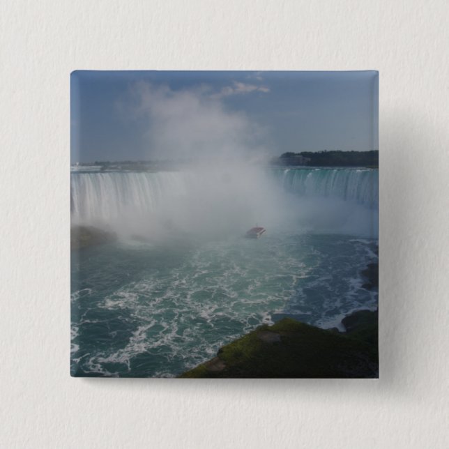 Horseshoe Falls in Niagara Falls Pinback Button (Front)
