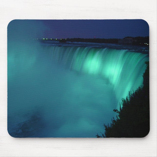 Horseshoe Falls Niagara Falls Aqua Glow Mousepad (Front)