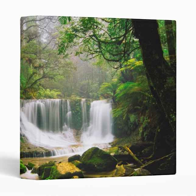 Horseshoe Falls Surrounded by Rainforest 3 Ring Binder (Front/Spine)