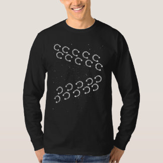 Horseshoe Footprint Horseback Riding Animal Equest T-Shirt
