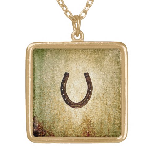 Horseshoe Gold Plated Necklace