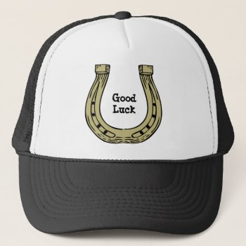 Horseshoe Good Luck Hat by horsesense at Zazzle