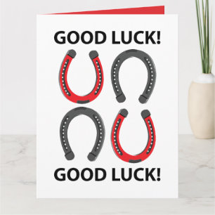 Horseshoe Good Luck Horseshoe Card