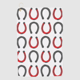 Horseshoe Good Luck Horseshoe Golf Towel