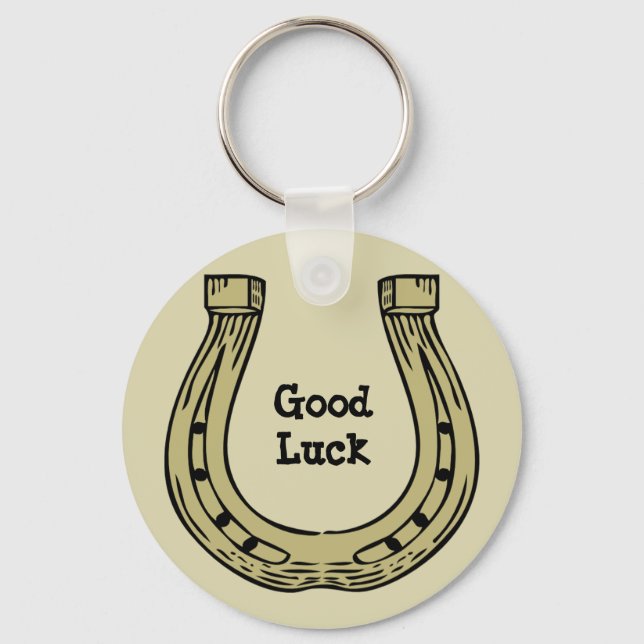 Horseshoe Good Luck Keychain (Front)