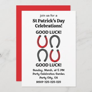 Horseshoe Good Luck St Patrick's Day Horseshoe 
