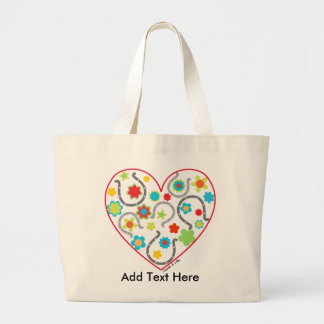Horseshoe Heart Tote Bag