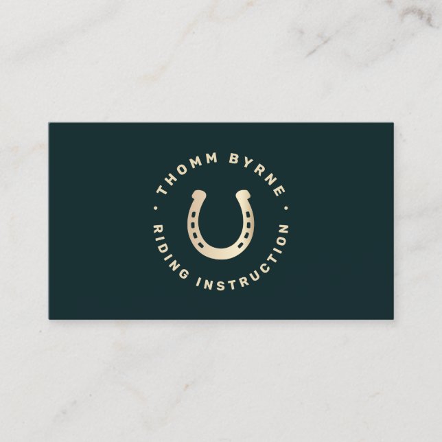 Horseshoe Horse Business Card (Front)