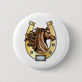 Horseshoe Horse Shoe Button