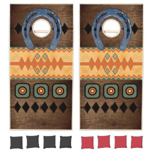 Horseshoe Indian Cornhole Set
