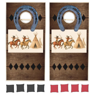 Horseshoe Indian Cornhole Set