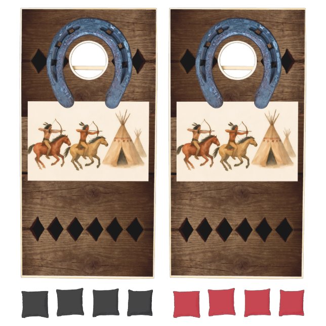 Horseshoe Indian Cornhole Set (Set)